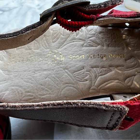 Jambu Women's Vera Wedge Pump, Red, Sz 7.5 - Picture 10 of 10